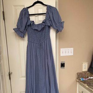 R.YIposha Women Summer Backless Beach Flowy Maxi Dresses size MEDIUM